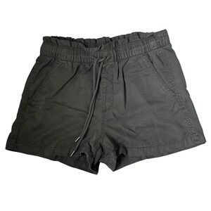 LOFT Womens Medium Green Paperbag Waist Drawstring Utility Shorts Casual Relaxed